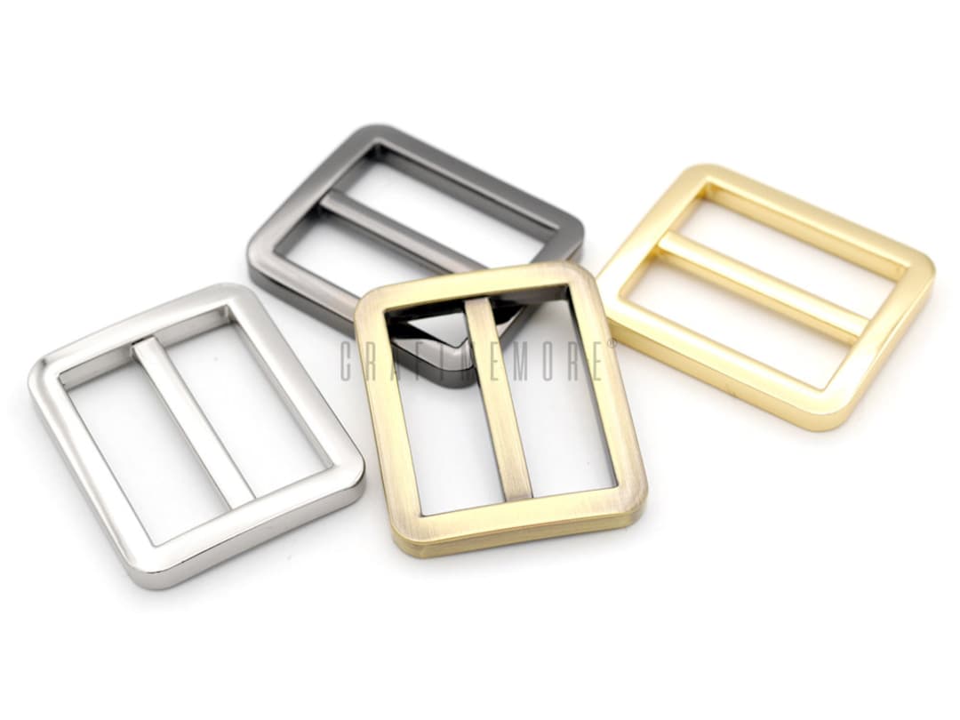 1 Inch Flat Metal Slide Buckle Triglide Strap Keeper Etsy