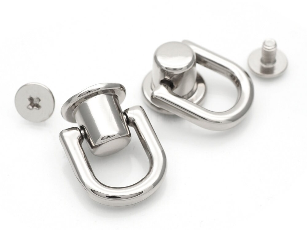 50 pezzi-3/8(10 mm)-Anelli e cursori in metallo argentato