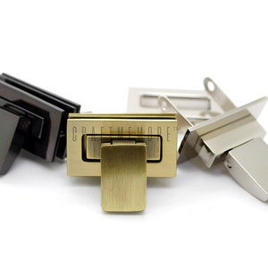1pc 1-1/4&quot; Metal Case Clasp Turn Lock Bag Purse Flip Closure *Premium Quality