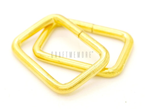 20 Pcs Gunmetal Rectangular Buckle Rings For Bag Straps - Fits 5/8", 3/4", 1" Straps