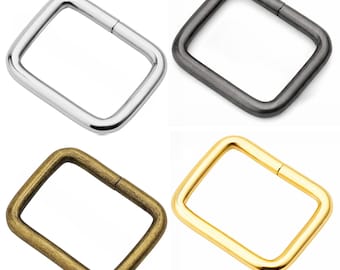 Metal Rectangle Rings, 20 Pack, Bag & Strap Hardware