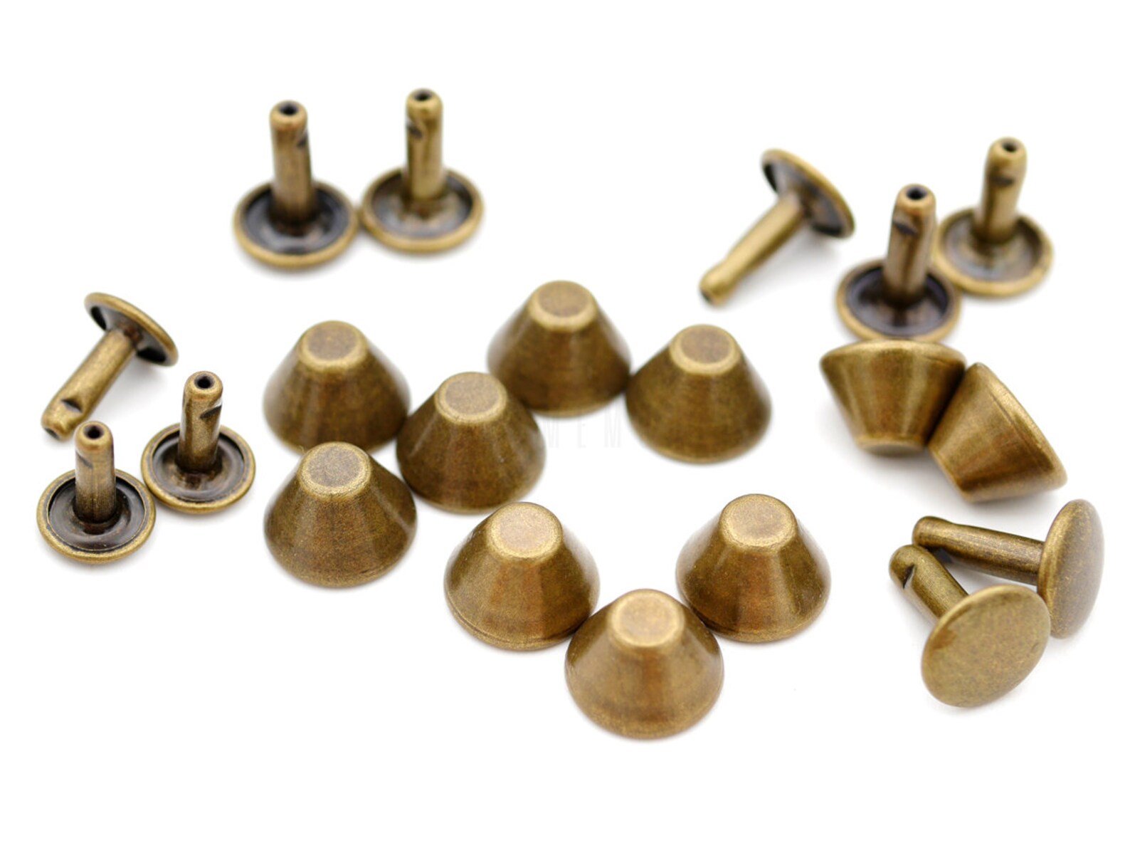 10mm Metal Flat Head Rivet Studs Purse Feet With 9mm Round Etsy