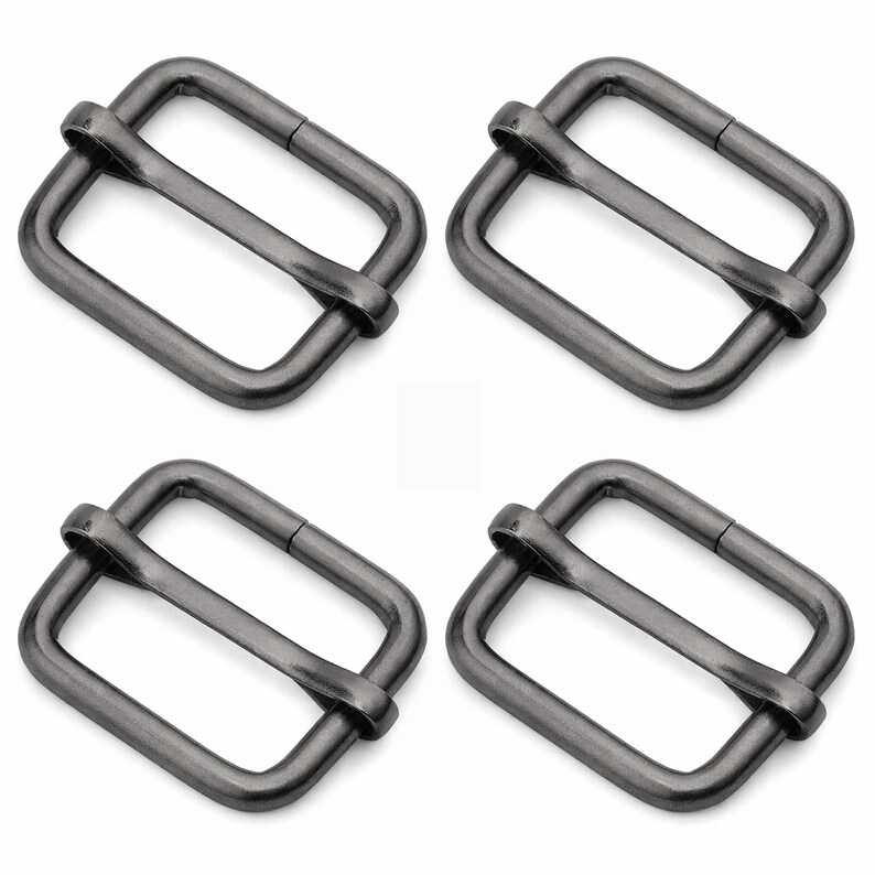 Metal Triglide Strap Adjuster 10pcs – Bag & Belt Hardware Gunmetal
