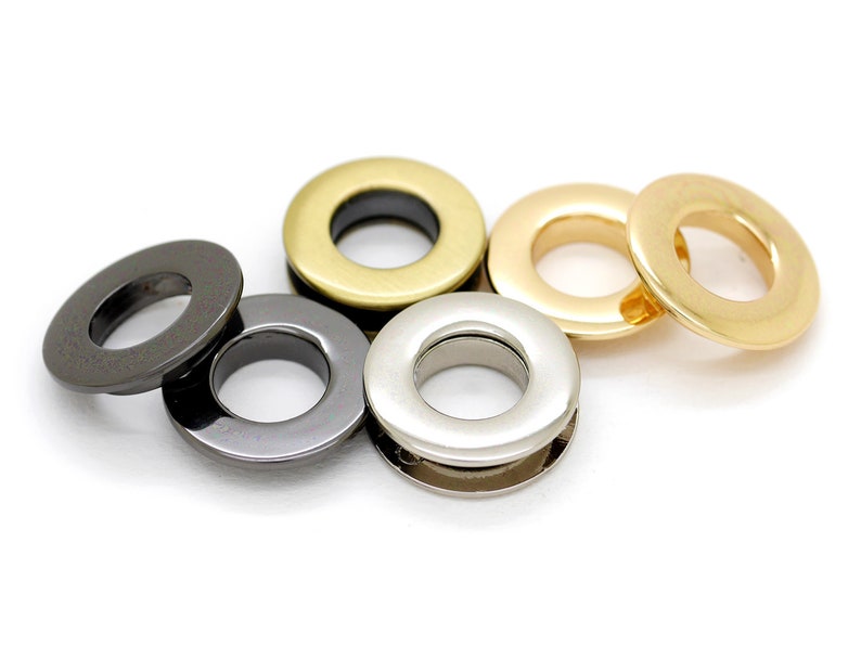 Metal Push Snap Together Grommet FLAT Surface Snap Rings Etsy