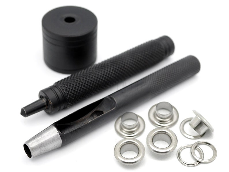 Grommet Tool Kit 3/16 1/4 5/16 Eyelet Etsy