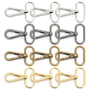 Snap Hook Swivel Push Gate Lobster Clasps 3/4" 1" or 1-1/4" Fashion Clips Purse Making FS10 Pack of 10
