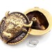 6-Piece Western Cowboy Longhorn Bull Concho Set - Antique Brass, Screw Back, 1-3/8"