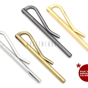 Paquete de 2 CLIP PARA BILLETES de 80 mm Accesorios para encontrar accesorios para billetera con clip para billetes Artesanía en cuero * Calidad premium