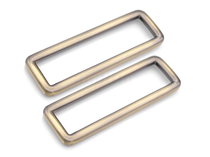 4pcs 2 Inches Rectangular Ring Metal Loop Slide Buckle Purse Craft ...