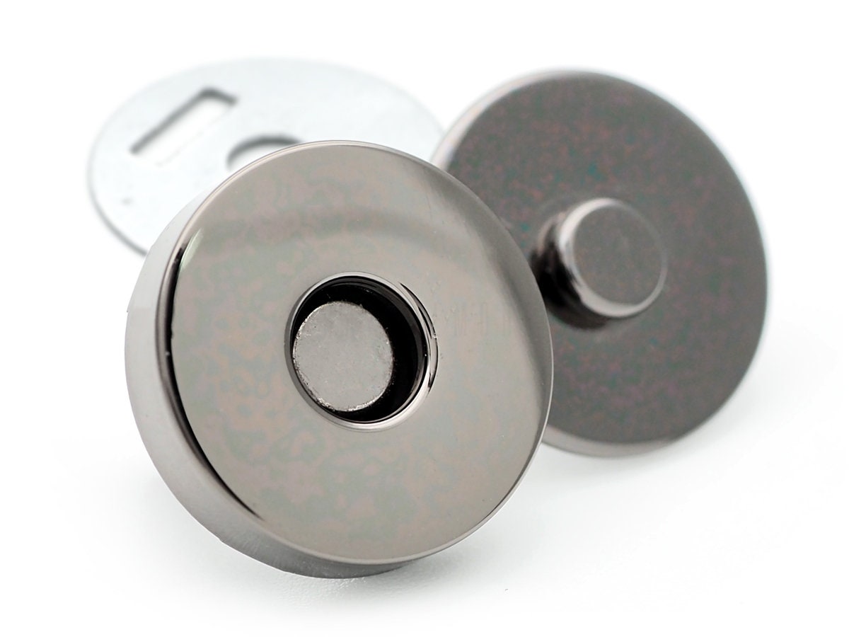 CRAFTMEMORE Botones magnéticos finos a presión de calidad, cierre fuerte  para bolsos, costura, bolsos, cierres, paquete de 6 unidades MNS (0.394
