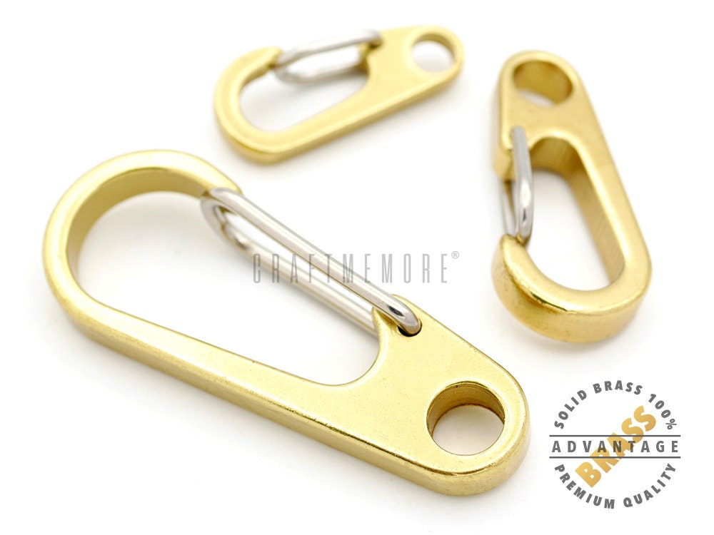 1Pc Metal Carabiner Clip Style Spring Handbag Hook Keyring Bag Strap Accessory 