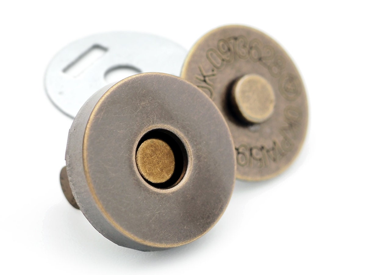  CRAFTMEMORE Botones magnéticos a presión con cierre fuerte para  bolsos, bolsas de costura, 10 unidades, MNB (0.555 pulgadas, dorado) : Arte  y Manualidades