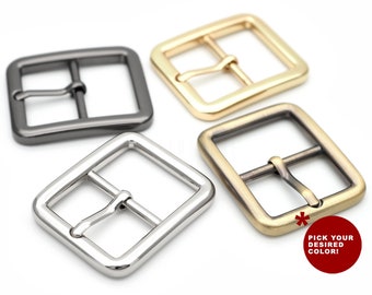 4pack 1 inch Single Prong Belt Buckle Square Center Bar Buckles Leather Craft Accessories J455