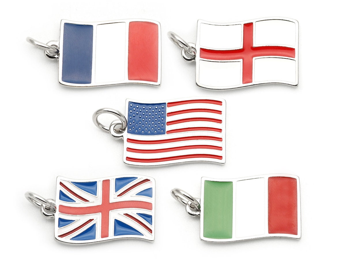 International flag charms - Etsy 日本