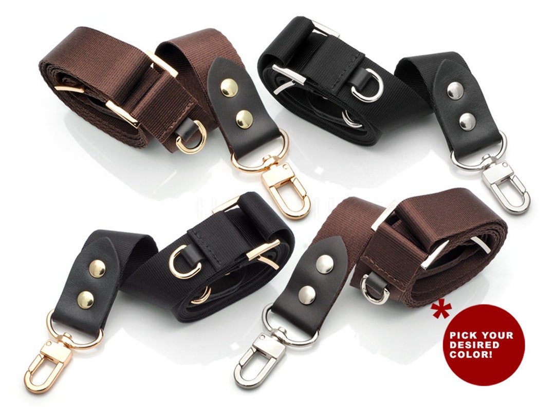 Purse Straps. Replacement Leather 3/4 Strap W/ Snap Hook, Swivel Hook  Leather Purse Strap Brown, Black, Brass, Silver, Antique Brass -  Israel