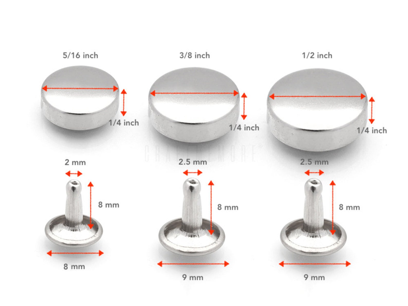 8mm 10mm 12 Mm Tablet Rivet Setter Hole Punch Cutter Leather Etsy