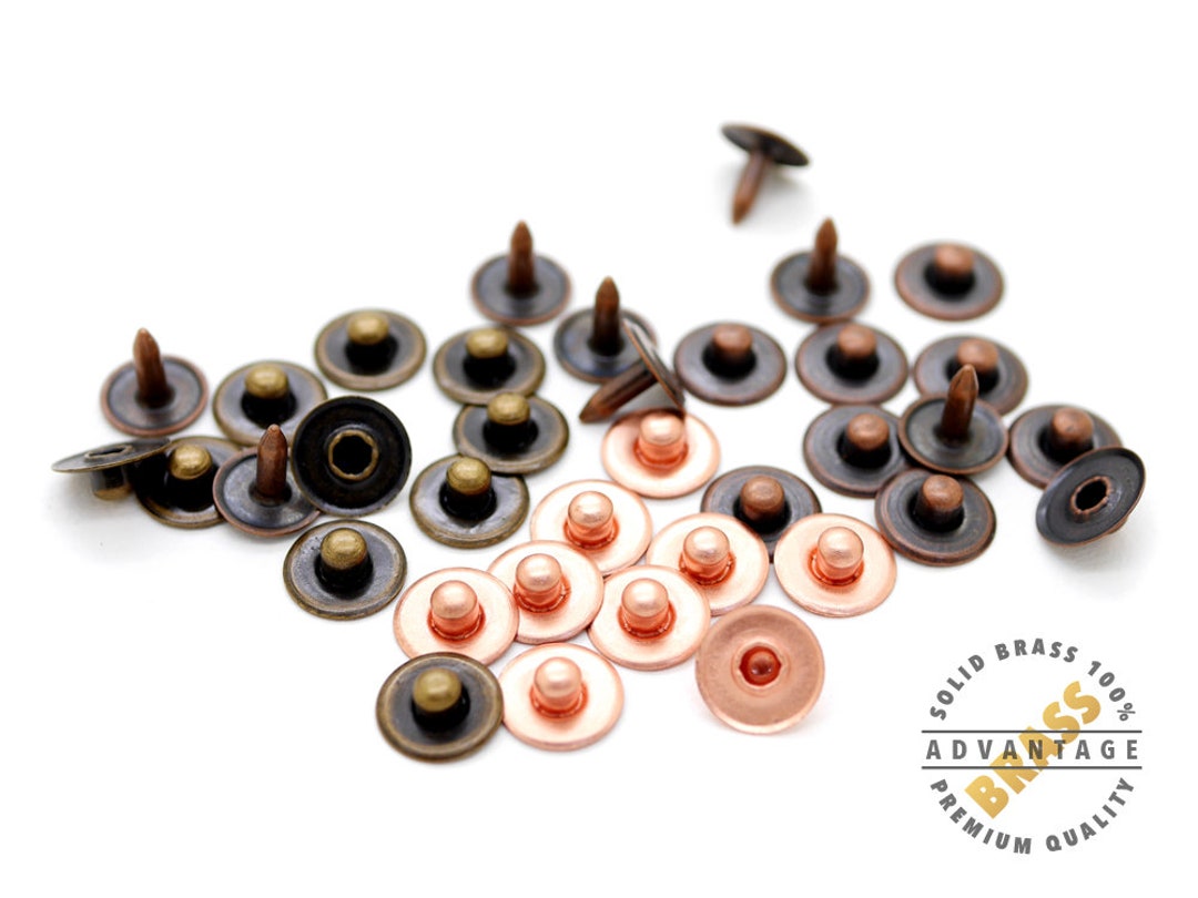 50sets 3/8inch WASHABLE Jean Denim Rivets Leather Craft Decorations