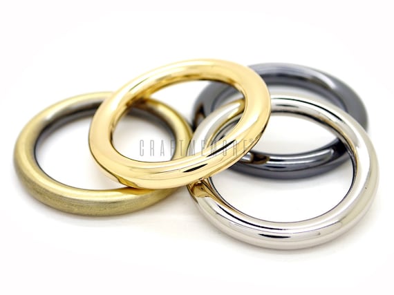 15 Pcs 2 inch Metal O-Ring Multi-Purpose Metal Rings Non Welded O Ring for  DIY Accessories Hardware Bags Ring Hand