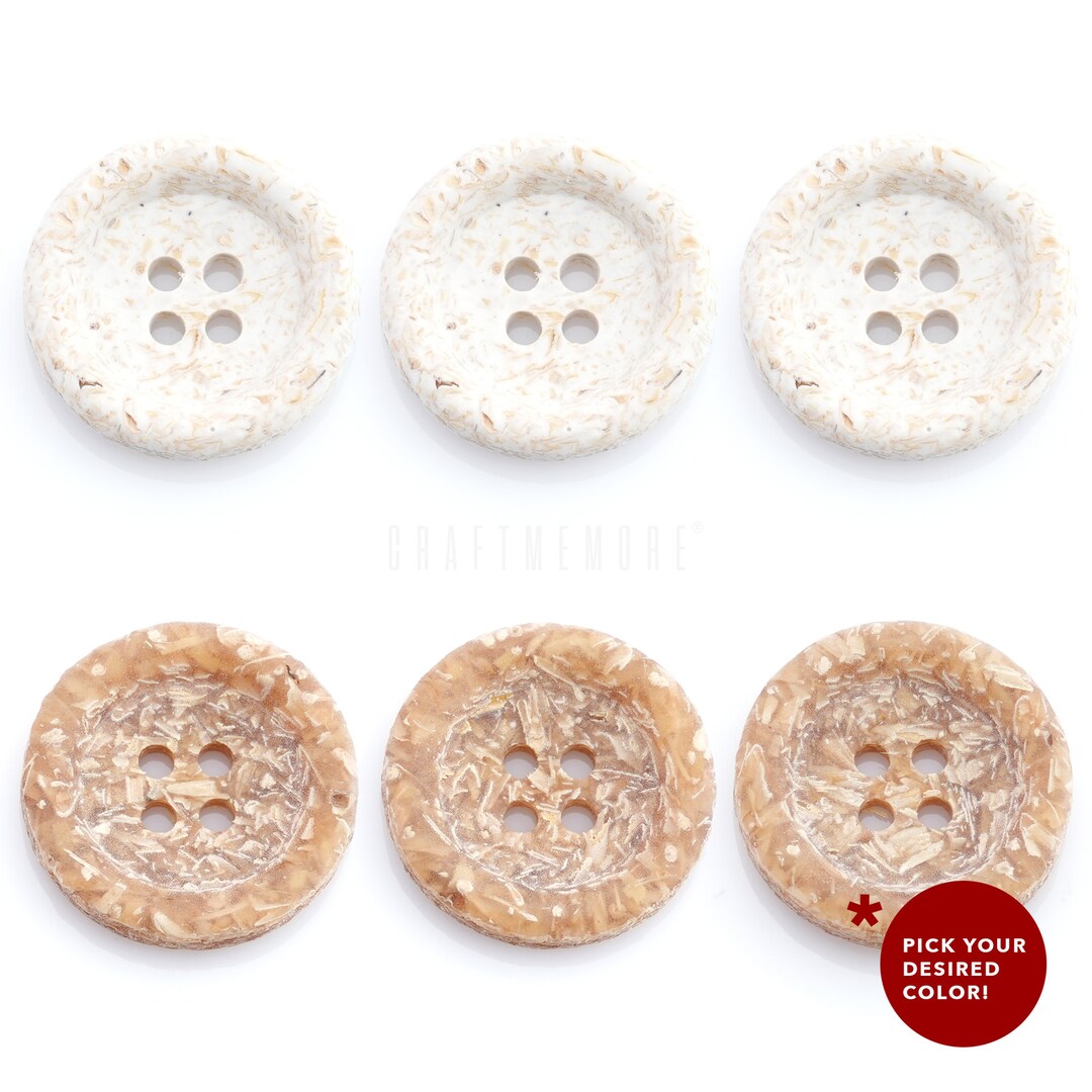 Rice Straw Recycle Buttons, Garment Sewing, DIY Crafts - Etsy