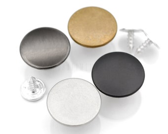 10-pack 17 mm jeansknappar med spik, tvättbara knappar och nit, knapp