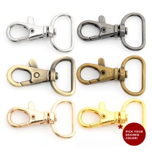 20 Pack Swivel Clips Trigger Snap Hook Lobster Clasps Lanyard Keychain Hardware Classic PS