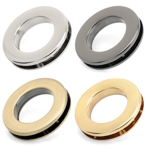 4 Sets Screw-In Metal Eyelets 21mm 25mm Grommets Bag Handle Connector Rings Purse Hardware