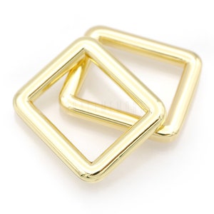 6pcs 5/8" Rectangular Ring Metal Loop Slide Buckle Purse Craft ...