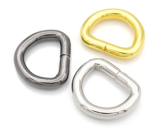 10pcs Non-Welded Metal D-Rings: 3/4 Inch, Heavy Duty