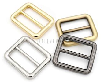 6pcs 1 inch Metal Slide Buckle, Triglide Strap Adjuster