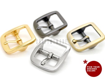 4pack 3/4 inch Single Prong Belt Buckle Square Center Bar Buckles Purse Making Accessories