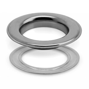 1 Inch Metal Grommets Eyelets with Washers for Curtains, Banners, Canvas (10 Sets) Gunmetal