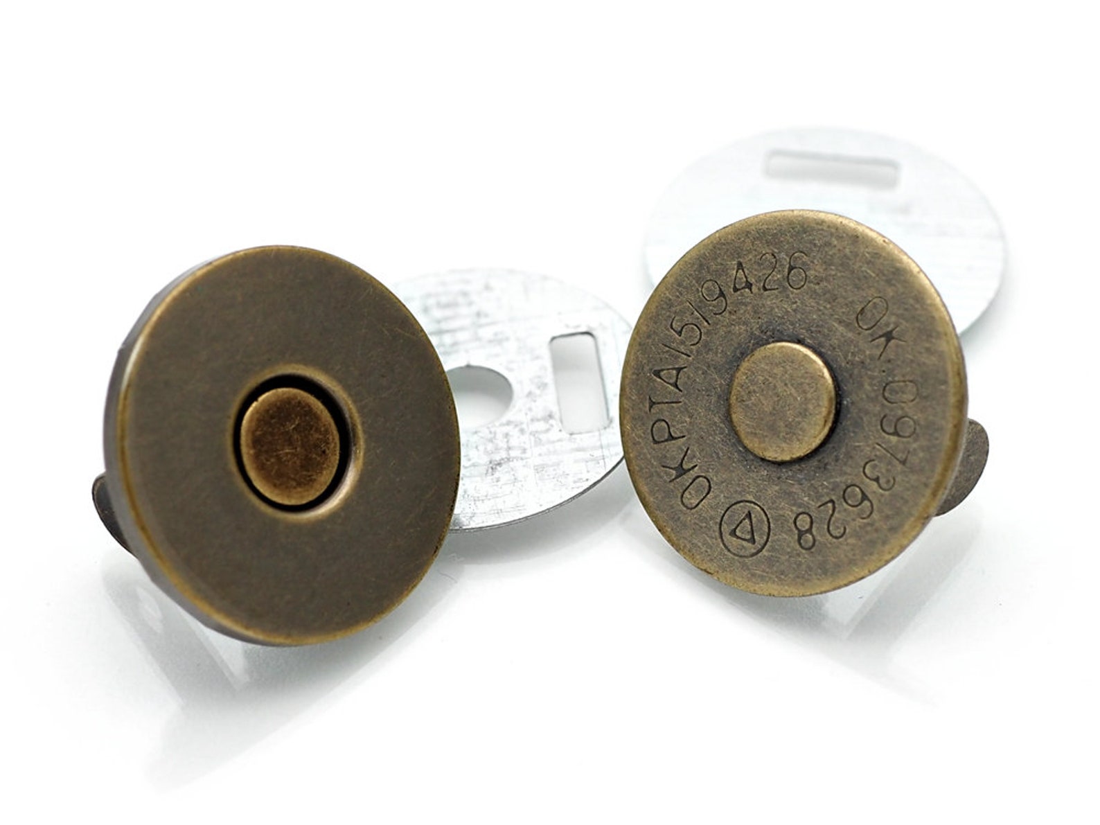 20 Boutons Magnétiques Minnhua - Fermoirs Aimantés 14mm Pour Vêtements & Accessoires DIY