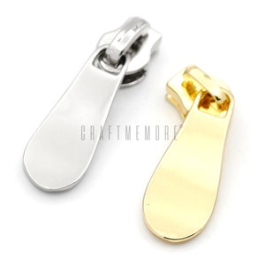 10 pack No. 3 Zipper Head & Pull Tap for Metal Teeth Zipper Tape P-301