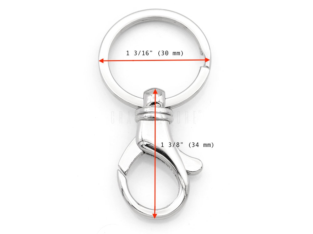 2pcs Silver Key Ring Hardware With 30 Mm Split Ring Key Rings Etsy