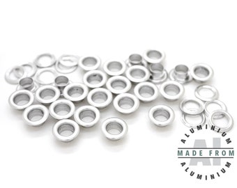 100pack 5/16" Aluminium Hole Metal Grommets Eyelets with Washers For Bead Cores, Clothes, Leather, Canvas