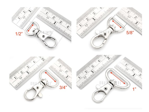 Keychain Hook Clip, 50Pcs Swivel Snap Hook Lobster Claw Clasp Small Metal  Swivel Key Chain Clip Hook Keychain Hardware for Keychain Making, DIY