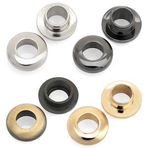 Tiny Snap Together Eyelet Rings for Purse Loops, Bag Hardware (10 Sets)