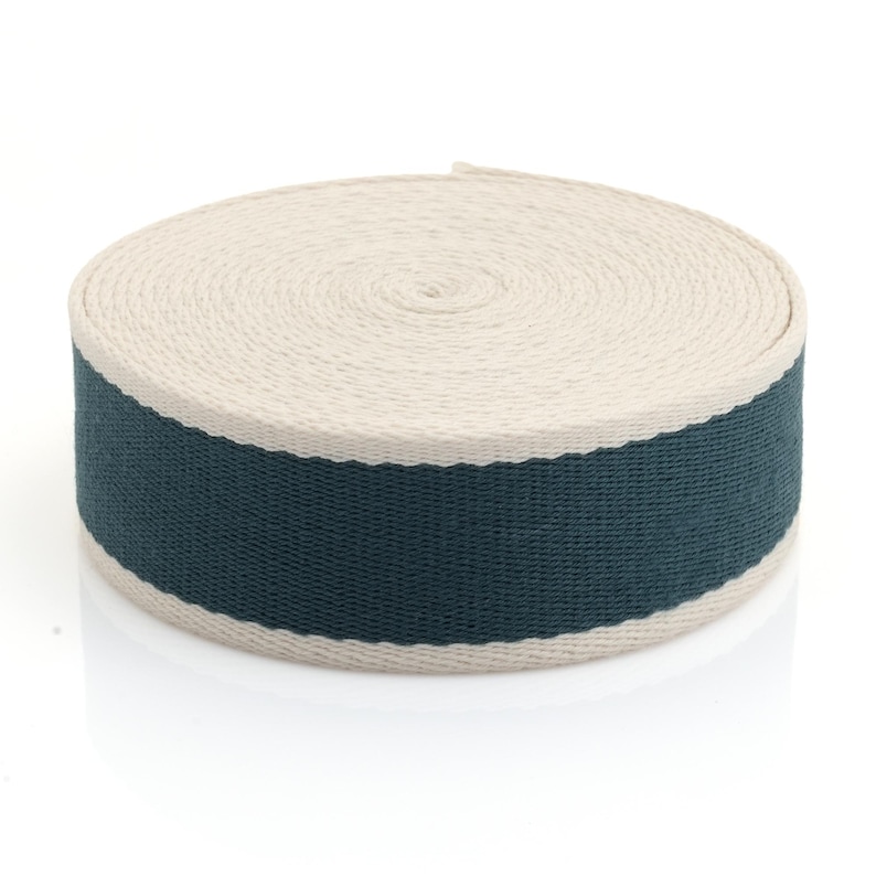 Two-Tone Cotton Poly Webbing Strap – Heavy Duty Bag Craft Belt (1.5 Inch) image 16