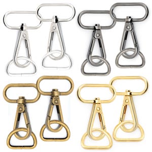 Swivel Snap Hook with D-Ring Sets for Bag Straps, Craft Hardware (10 Sets)