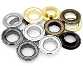 25pack 3/4" Hole Metal Grommets Eyelets with Washers for Billboard Vinyl banner, Leather craft