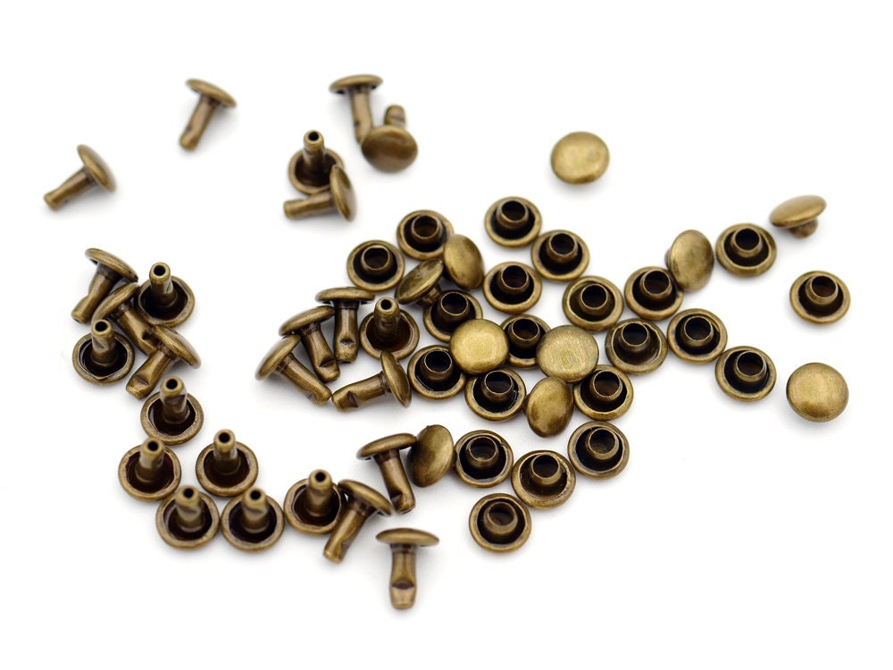 500 Pack Double Cap Rivets 5mm 6mm 7mm Leather Rivets Tubular Etsy Australia