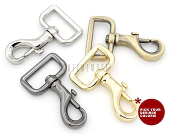 2pack Swivel Slide Bolt Metal Snap Hook 3/4" & 1" Lobster Clasp Purse Accessories Hardware