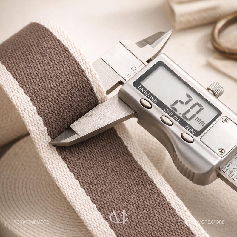 Two-Tone Cotton Poly Webbing Strap – Heavy Duty Bag Craft Belt (1.5 Inch) image 3