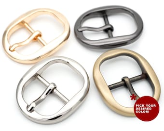 4pack 1 inch Oval Single Prong Belt Buckle Center Bar Buckles Leather Craft Accessoires L4153