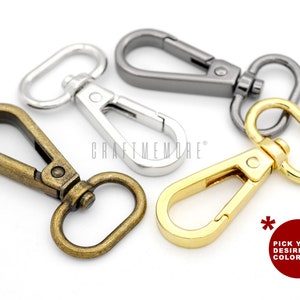 Swivel Miniature Keychain Set With Snap Hooks, Metal Clasps, Spring Clip,  And Lobster Clasp From Smalliram, $10.92