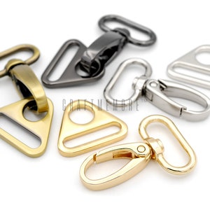 2sets Multi-Size Swivel Snap Hooks lobster clasp come with Triangle Rings DB26