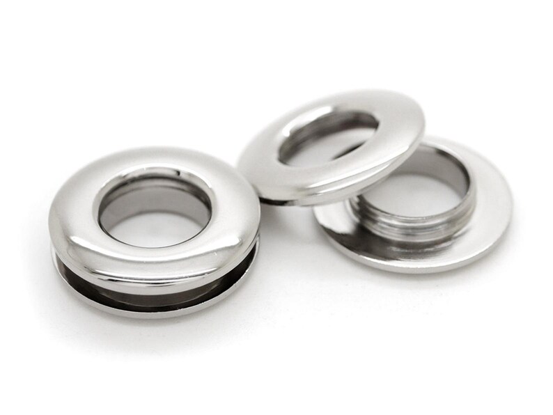 4sets 8mm Hole Metal Screw Rings Grommet Quality Polished Etsy