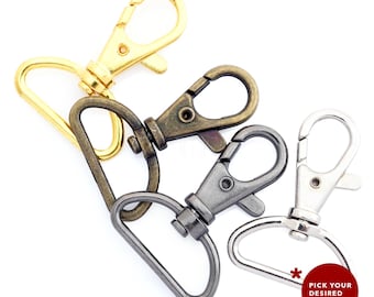 10pack 1inch Swivel Trigger Snap Hook Lobster Clasps Keychain Findings