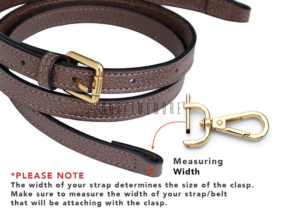 2pcs Detachable Snap Hook Swivel Clasp With Screw Bar Bag Strap