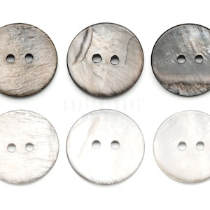 Natural Shell Buttons 2 Holes Sewing Button for Garment DIY Craft TG65